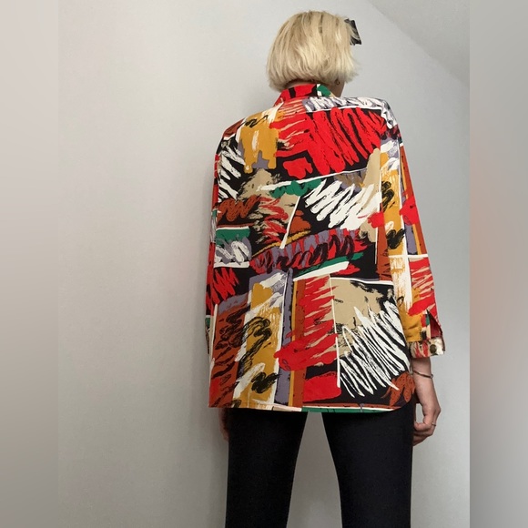 Retro shirt/Orange/Black/White/Green/Size M - Picture 2 of 5